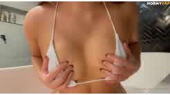 Mikafans Boob Squeeze Bath Onlyfans Video Leaked