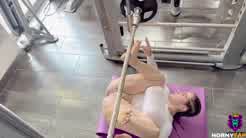 Yiny Leon Big Ass Brunette Gets a Sweaty Anal Fuck after Hot Workout